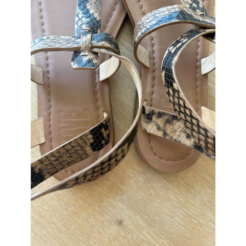 FYRE TAYLOR SANDAL, Tan Snakeskin, Size 9, NWOT - Picture 9 of 9
